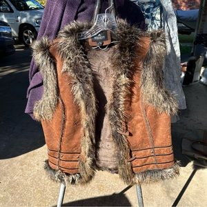 Faux fur vest